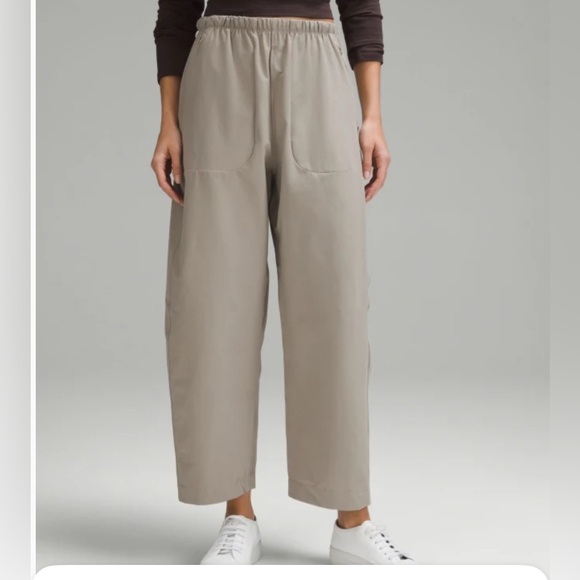 lululemon athletica Pants - Relaxed Wide-Leg Drawstring Pants in Light Taupe